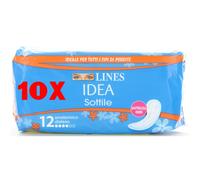 6 Conf. (72 Assorbenti) Lines Idea Sottile Giorno Anatomico Disteso x perdite
