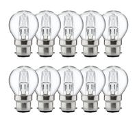 10 X Luminizer Eco Alogene P45 Gocce 18W=21W B22 Trasparente 170lm Dimmerabile [EEK: G]