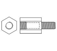10 x manicotto distanziale 218 x 35 con filettatura filettatura interna: M5 3...