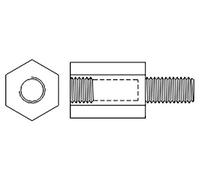 10 x manicotto distanziale 239 x 20 con filettatura filettatura interna: M6 2...