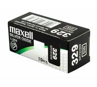 10 x Maxell 329 Pile Batterie Scatola Mercury Free Silver Oxide SR731SW 1.55V