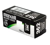 10 x Maxell 362 Pile Batterie Scatola Mercury Free Silver Oxide SR721SW 1.55V