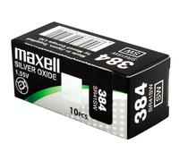 10 x Maxell 384 Pile Batterie Scatola Mercury Free Silver Oxide SR41SW 1.55V