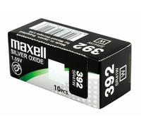 10 x Maxell 392 Pile Batterie Scatola Mercury Free Silver Oxide SR41W 1.55V