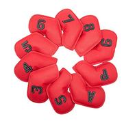 10 x mazze da golf in ferro 3-9 P S A Club ricamo numero set caso rosso 8,5 x 16,74 cm