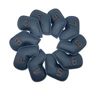 10 x mazze da golf in ferro 3-9 P S A Club ricamo numero set custodia blu scuro 8,5 x 16,74 cm