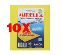 10 X MIRELLA Pannospugna Secco 1 Pezzo per Uso Domestico