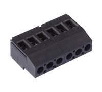 10 x Morsetto Terminale a 6 Vie PCB 5,00 mm Grigio 20A 300V