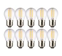 10 X Müller-Licht LED Filamento Retrò Gocce 2,5W=25W E27 Chiaro Bianco Caldo [EEK: E]