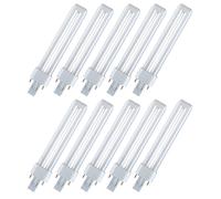 10 X Osram Dulux S 7W 830 G23 3000K Lampada Risparmio Compatta Luce Calda