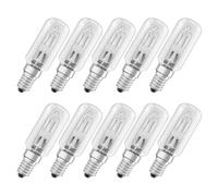 10 x OSRAM Halogen Halolux T ECO 40W E14 Trasparente Lampadina Tubolare 64861