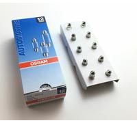 10 X Osram Lampada Lampade C3W 12V 3W Illuminazione Ambienti Interni 6428 28mm