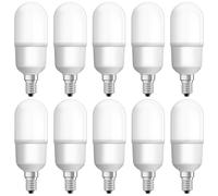 10 X Osram Lampada LED Tubo Attaccare 9W=75W E14 1050lm Bianco Freddo 6500K [EEK: E]