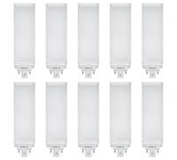 10 X Osram LED Dulux T/E 16W = 32W/840 GX24q-3 1800lm Bianco Neutro 4000K HF & [EEK: E]