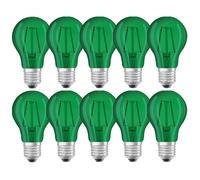 10 X OSRAM LED Lampadina Star Classic A Decorazione 1,6W E27 136lm 7500K Verde