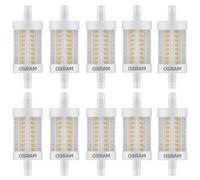 10 X Osram LED Lampadine Star 78Mm 8W = 75W R7S 1055Lm Warmweiß 2700K DIMMBAR [EEK: E]