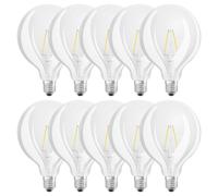 10 X Osram LED Parathom Filament G125 Globe 2,5W = 25W E27 Chiaro Warmweiß 2700K [EEK: F]