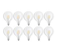 10 X Osram LED Parathorm Filamento G125 Globe 4W=40W E27 Trasparente 470lm