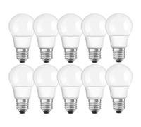 10 X Osram LED Pere Lampadina 6W=40W E27 Opaco Lampada Bianco Freddo 4000K [EEK: G]