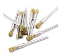 10 X Ottone Pennello Spazzola Spazzola metallica 5 mm per Dremel Proxxon smerigliatrice utensile multifunzione