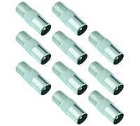 10 x PAL Adattatore Antenna TV Maschio a Femmina Switch Electronics 984245