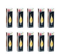 10 X Paulmann Candela Vento Oro 25W E14 Candele Lampadine 513.27