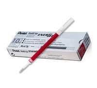 20 X Pentel LR10 Roller Ricarica per Energel Penna Gel 1.0mm Metallo Tip Red Ink