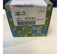 10 x Phoenix Contact Urelg 2 2820262 tramite terminale n. di (Numum): 2 0,2 mm ²