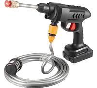 10 x pistola ad alta pressione, portatile, per lavaggio a pressione, leggero, senza fili, 2000 W, senza fili, 100 bar, per auto, finestre, finestre, laterali, 100 W, 100 bar