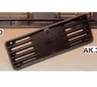 10 X PORTA TARGA ANTERIORE IN POLIPROPILENE NERO PER AUTO