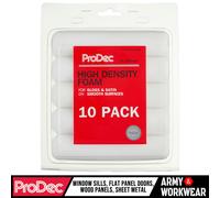 10 X ProDec 15.2cm Alta Densità Schiuma Mini Pittura Rullo Ricariche Gloss /