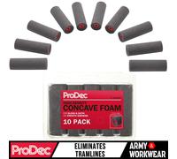 10 X ProDec Concavo Schiuma ad Alta Densità 10.2cm Mini Rulli Lucido, Raso ,