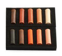 10 X Reale Talens Rembrandt Pastelli - Mezza Misura - Ricco Arance / Bruciato