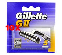 10 X Ricambi Rasoio Gilette Gii 5 Lame Lamette