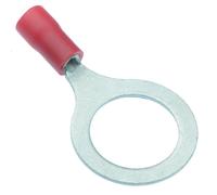 10 x Rossi 13mm Isolati Crimpare Anello Terminale Connettore