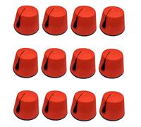 10 X Rosso Cappello Fez Tommy Cooper Tarboosh Turco Costume Travestimento Adulto
