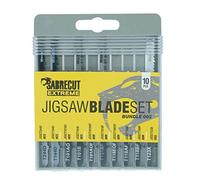 10 x SabreCut JSSCK002 Seghetto alternativo professionale per taglio legno e metallo T144D T244D T101B T101BF T101AO T101AOF T118EOF T118AF T118BF T123X Box Set compatibile con Bosch Makita e altro