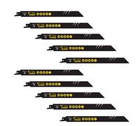 10 x SabreCut SCRS1122BF_10 225 mm 14 TPI S1122BF Lame per seghe a sciabola alternative per taglio veloce di legno e metallo compatibili con Bosch Dewalt Makita e molti altri