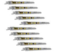 10 x SabreCut SCRS644D_10 150 mm 6 TPI S644D Lame per sega a sciabola alternative per taglio veloce del legno compatibili con Bosch Dewalt Makita e molti altri