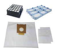 10 X Sacchetto Aspirapolvere + Filtro Hepa Motore Adatto per Siemens Bosch VSZ3