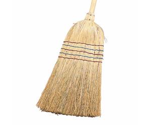 10 X Scopa Paglia di Riso 5-Naht Con Manico Legno Scopa Spazzola Putzgeräte Casa
