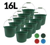 10 x secchio d'acqua secchio 16 L litri secchio da costruzione secchio per...