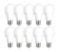10 X Spectrum LED Forma Pera 13W=90W E27 Opaco 1250lm Bianco Neutro 4000K 180 ° [EEK: F]