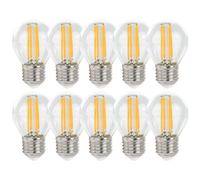 10 X Spectrum LED Lampadina a Filamento a Goccia 5,5W=60W E27 Chiarа 2700K 660lm