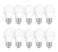10 x Spectrum LED Lampadina a Goccia 6W E27 Opaca 500lm 4000K Dimmabile