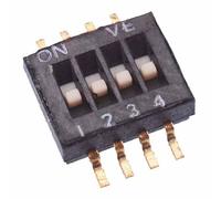 10 x Switch Electronics DIP 4 Vie Half Pitch SMD DIL 1.27mm Saldatura