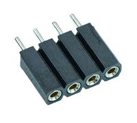10 x Switch Electronics Zoccolo SIL 1 Linea 4 Vie 2.54mm PCB per Saldatura