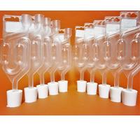 10 x Tappo in Gomma con Foro + Gorgogliatore - Tappi in Gomma, Tappi in Silicone
