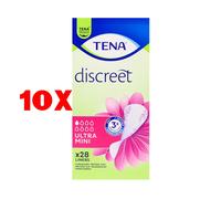 10 X Tena Discreet Ultra Mini Proteggi Slip 28 Pz Dispositivo Medico Ce Cl1