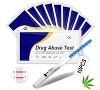 10 x Test Antidroga Urine Droga,Test ad immersione,Test Antidroga a Pannello Singolo per marijuana,THC